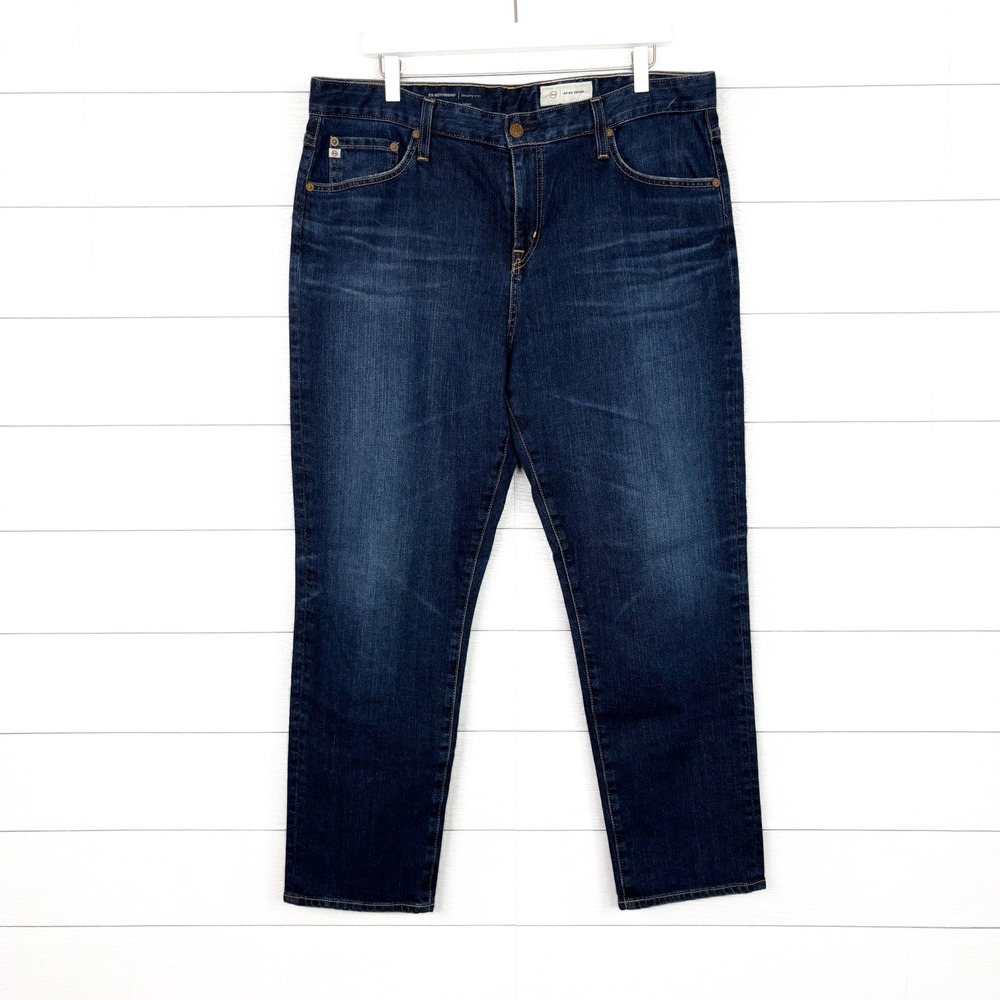 AG Ex Boyfriend Slouchy Slim AGED Denim Blue Jeans 33